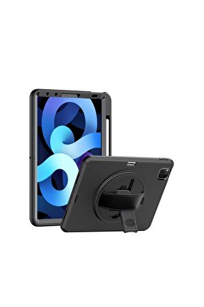 Qpen iPad Pro 11 inç (2021)  Uyumlu Hand Strap Tablet Kılıfı 