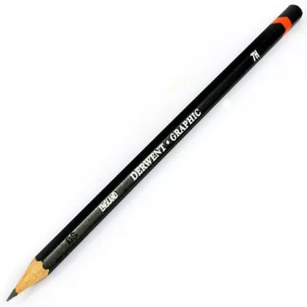 Derwent Dereceli Eskiz Cizim Kalemi Graphic Pencil 7H (12 Li Paket)