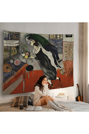 Marc Chagall - Birthday Doğum Günü Duvar Örtüsü-7057