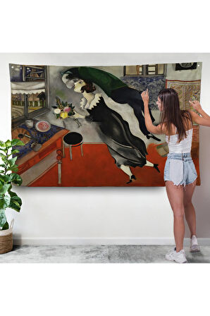 Marc Chagall - Birthday Doğum Günü Duvar Örtüsü-7057