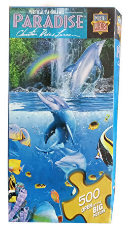 Eternal Rainbow Sea Paradise 500 Parça Puzzle Panoramic Pazıl