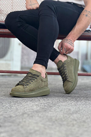 Celira HS096 Haki Süet Günlük Erkek Casual Ayakkabı
