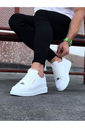 Celira HS01 Beyaz Düz Erkek Casual Ayakkabı