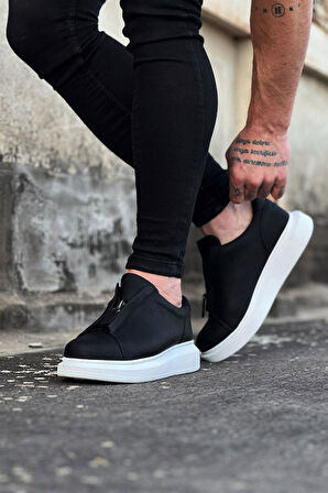 Celira HS010 Siyah Cilt Erkek Casual Ayakkabı