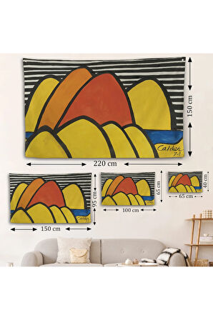 Alexander Calder - Çarpmalar Duvar Örtüsü - Bumps-7060