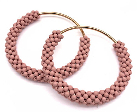 Çanta Aksesuar  Yuvarlak Purdra  Boncuklu  Light Gold Renk  Metal Çanta Sapı