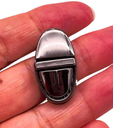 Çanta Aksesuar 2.5x1.5 cm Mini Füme Renk Çanta Kilidi