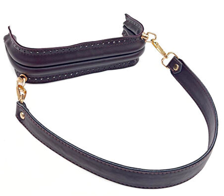 Nusrat Bilişim Çanta Aksesuar 20 cm Suni Derili  Koyu Kahve Renk Gizli Çanta Bursu Kulplu