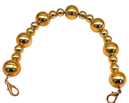 Çanta Aksesuar 38 cm Gold  Çanta Sapı Light Gold Metalli