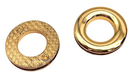Çanta Aksesuar Light Gold Renk Yuvarlak Vidalı Kuş Gözü 2 Adet (İç ölçüsü 1.8 cm, Dış Ölçüsü 3.2 cm )
