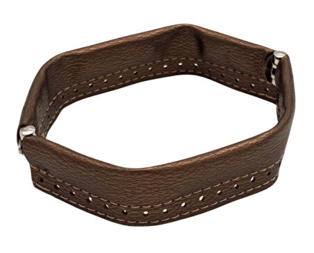 Çanta Aksesuar Bakır Renk Derili Metal Çanta Ağzı 18 Cm