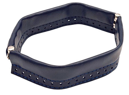 Çanta Aksesuar Lacivert Renk Derili Metal Çanta Ağzı 18 Cm