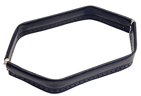 Çanta Aksesuar Lacivert Renk Derili Metal Çanta Ağzı 30 Cm