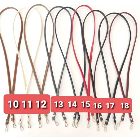 Çanta Aksesuar Spagetti Model Çanta Sapı Kırmızı Renk Light Gold Metal