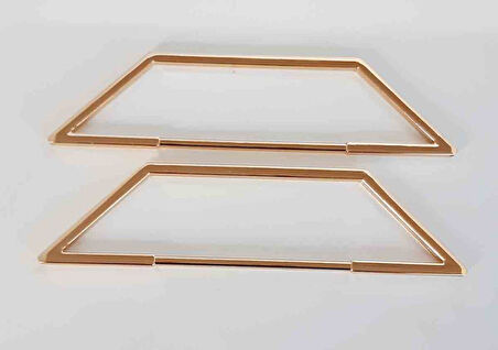 Nusrat Bilişim Çanta Aksesuar Piramit Taban Model Light Gold Metal Çanta Sapı