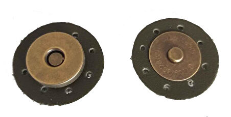 Çanta Aksesuar Suni Derili Mıknatıs Yeşil