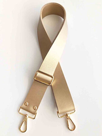 Çanta Aksesuar Gold Renk 120X4 Cm Çanta Sapı Gold Metal (Kalsap)