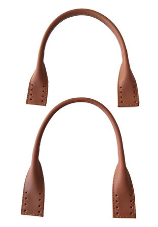 Çanta Aksesuar Gerçek Deri Kısa Pelikan Model Çanta Sapı Taba Renk