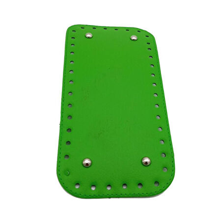 Çanta Aksesuar Suni Deri Yeşil Renk 25X12 cm Dikdörtgen Çanta Tabanı
