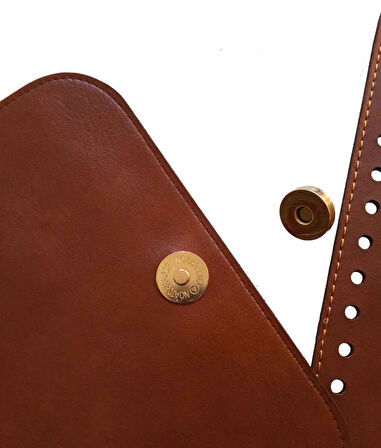 Çanta Aksesuar Suni Deri Taba Renk Gümüş Metalli Sırt Çantası Seti