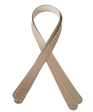Çanta Aksesuar 80X2.4 Cm Bej Renk Suni Deri Çanta Sapı