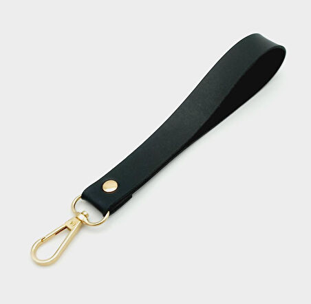 Çanta Aksesuar Tek Kat Suni Deri Siyah Renk Elcik Light Gold Metal