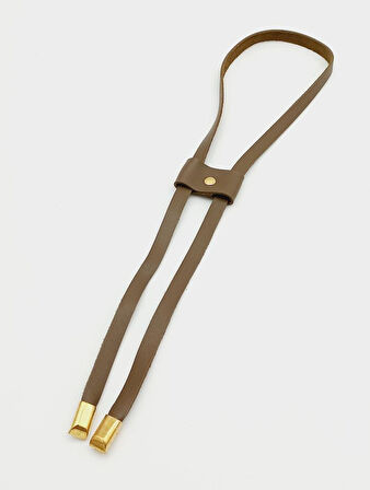 Çanta Aksesuar Vizon Tek Kat Suni Deri Büzgü Light Gold Metalli