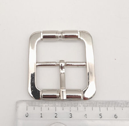 Nusrat Bilişim Çanta Aksesuar Gümüş Renk 3.5 Cm Kare Çanta Tokası