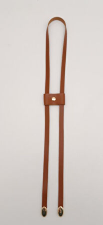 Çanta Aksesuar Taba Tek Kat Suni Deri Büzgü Light Gold Metalli