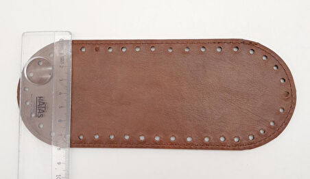 Çanta Aksesuar Suni Deri Taba Renk 20X8 cm Oval Çanta Tabanı