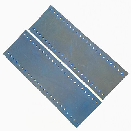 Çanta Aksesuar Crazy Oil Saks Mavi Gerçek Deri Tutma Sapı 18X6 Cm Simit Sap