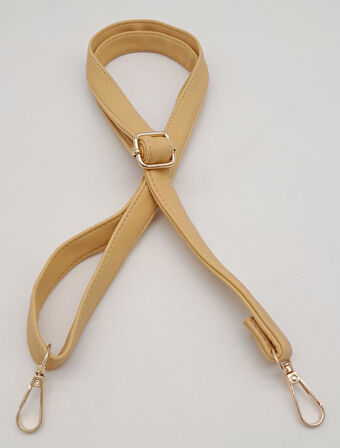 Çanta Aksesuar Hardal 125X2 Cm Sürgütlü Çanta Sapı Light Gold Metal