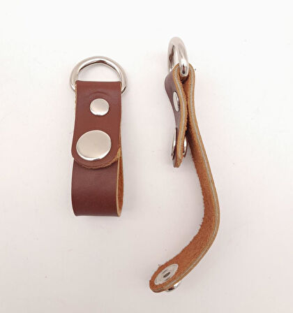 Çanta Aksesuar Kızıl Kahve Gerçek Deri Çıtçıtlı Sapucu Böce Gümüş Metalli