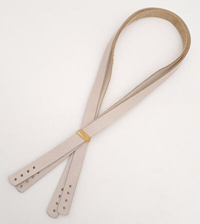 Çanta Aksesuar Gerçek Deri 70X1.2 Cm Bej Renk Çanta Sapı