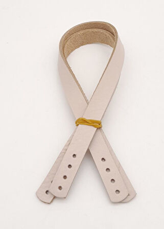 Çanta Aksesuar Gerçek Deri 35X1.2 Cm Bej Renk Çanta Sapı