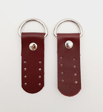 Çanta Aksesuar Tek Kat Suni Deri Sapucu Böce Bordo Renk Gümüş Metalli