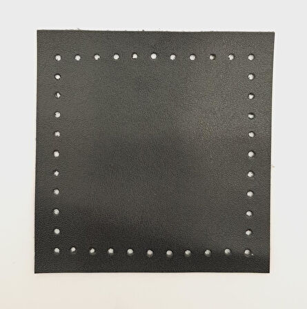 Çanta Aksesuar 10x10 cm Kare Suni Deri Siyah Renk 1 Adet