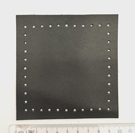 Çanta Aksesuar 10x10 cm Kare Suni Deri Siyah Renk 1 Adet