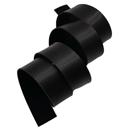 Çanta Aksesuar 3 cm Şerit Suni Deri Siyah Renk 1 metre