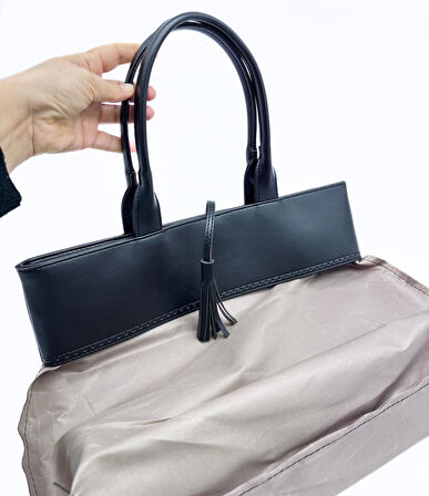 Nusrat Bilişim Çanta Aksesuar İda Model Çanta Yapım Aparatı  Siyah Light Gold Metalli