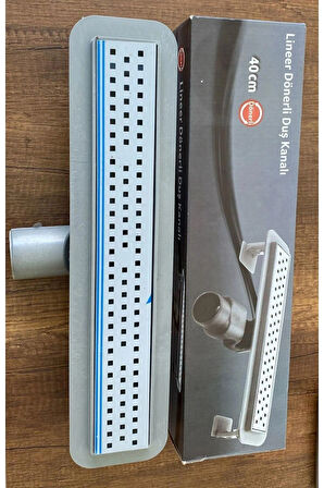 Adnoss Lineer Duş Kanalı 40 Cm 360° Es Sifonlu - Yer Süzgeci - Koku Yapmaz