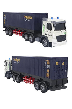 Kumandalı Konteyner Tır - Işıklı, Müzikli, 1:12 Ölçek, Full Fonksiyonlu 9 Kanal RC Araç