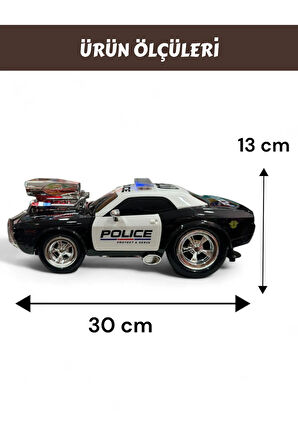 Kumandalı Sesli Işıklı Drift Polis Arabası 1:16 - Aksiyon Dolu Sürüş Deneyimi