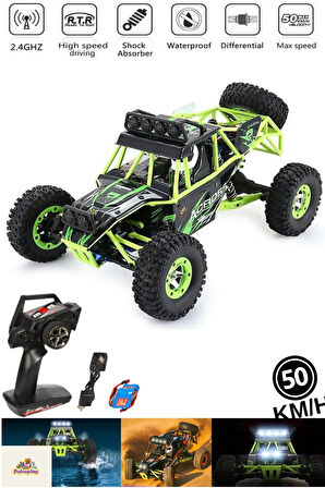 50 km Hız Kapasiteli 1:12 Elektrikli 4WD Off-Road RC Araba – Yüksek Performanslı