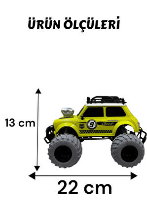 Uzaktan Kumandalı 1:18 Şarjlı 2.4G Mini Off-Road Araba - Işıklı & Eğlenceli