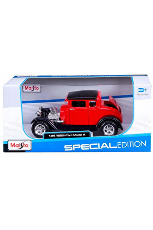 Ford 1:24 1929 Model Klasik Araba - Metal Gövdeli Die-Cast Koleksiyon