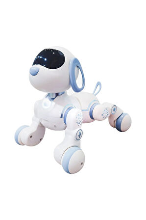 Kumandalı Şarjlı İnteraktif Akıllı Robot Köpek - LED Emoji ve Dokunma Hassasiyeti