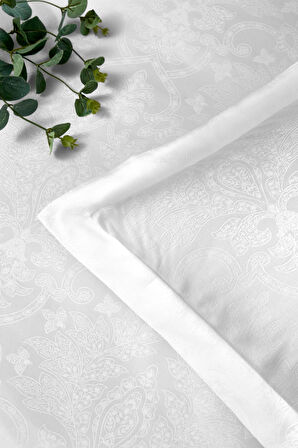Özdilek Ornament Çift Kişilik Jakarlı Saten Nevresim Takımı