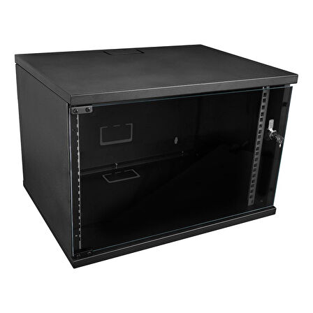 S-link SL-U12 Yeni Nesil 12U Soho Rack Kabin W 530mm D 400mm Siyah