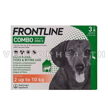 Frontline Combo 2-10kg Köpek 3 Pipet SKT:08.2025